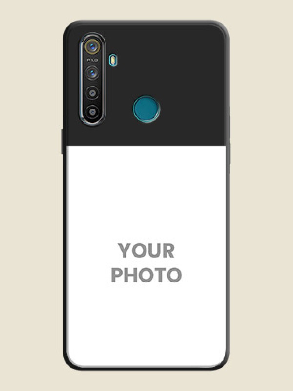 Custom Image Upload With Space Black Color On Custom Soft Matte Mobile Back Cover - Realme Narzo 10 - alternate view