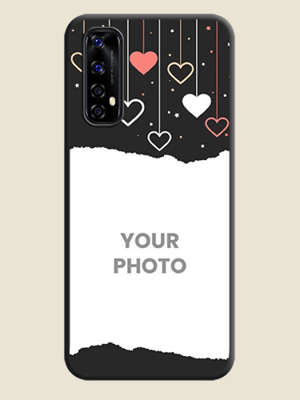 Custom Love Hangings with Splash Wave Picture on Space Black Custom Soft Matte Phone Back Cover - Realme Narzo 20 Pro - alternate view