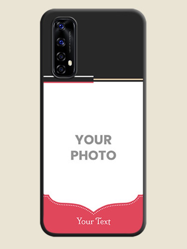 Custom Classic Plain Design with Name on Photo on Space Black Soft Matte Phone Cover - Realme Narzo 20 Pro - alternate view