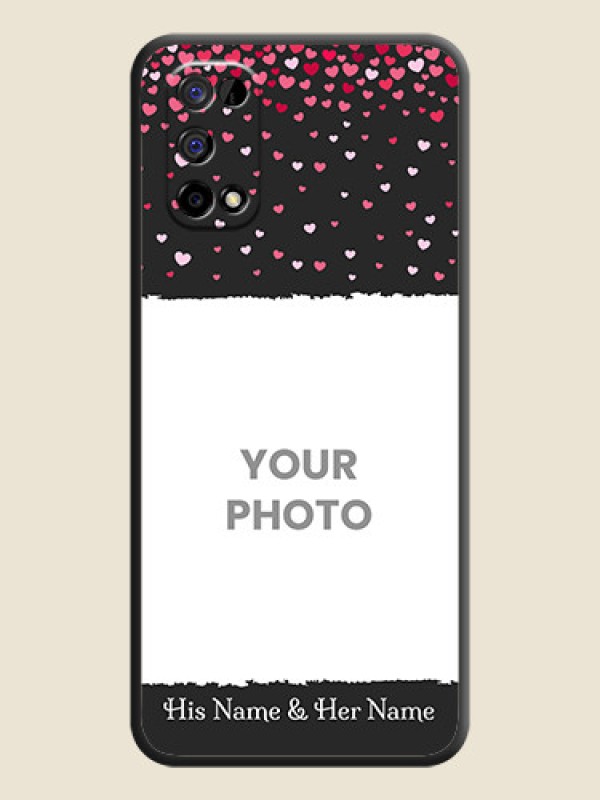 Custom Fall in Love with Your Partner on Photo on Space Black Soft Matte Phone Cover - Realme Narzo 30 Pro 5G - alternate view