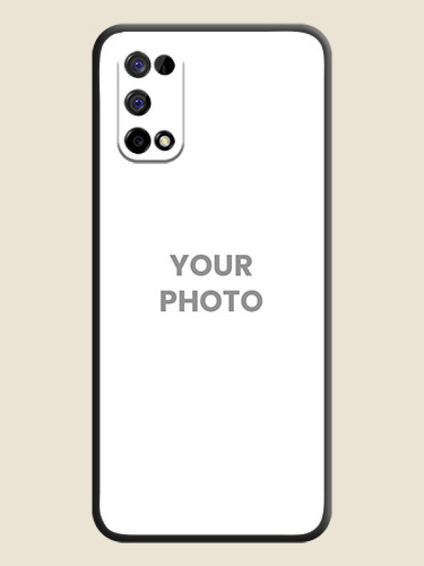 Custom Full Single Pic Upload On Space Black Personalized Soft Matte Phone Covers -Realme Narzo 30 Pro 5G - alternate view
