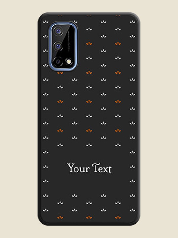 Custom Simple Pattern With Custom Text On Space Black Personalized Soft Matte Phone Covers -Realme Narzo 30 Pro 5G - alternate view