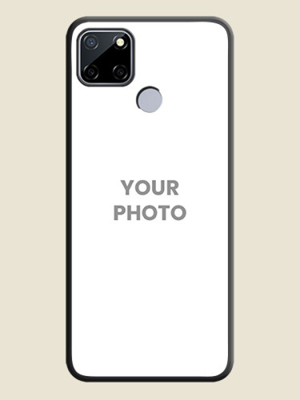 Custom Full Single Pic Upload On Space Black Personalized Soft Matte Phone Covers -Realme Narzo 30A - alternate view