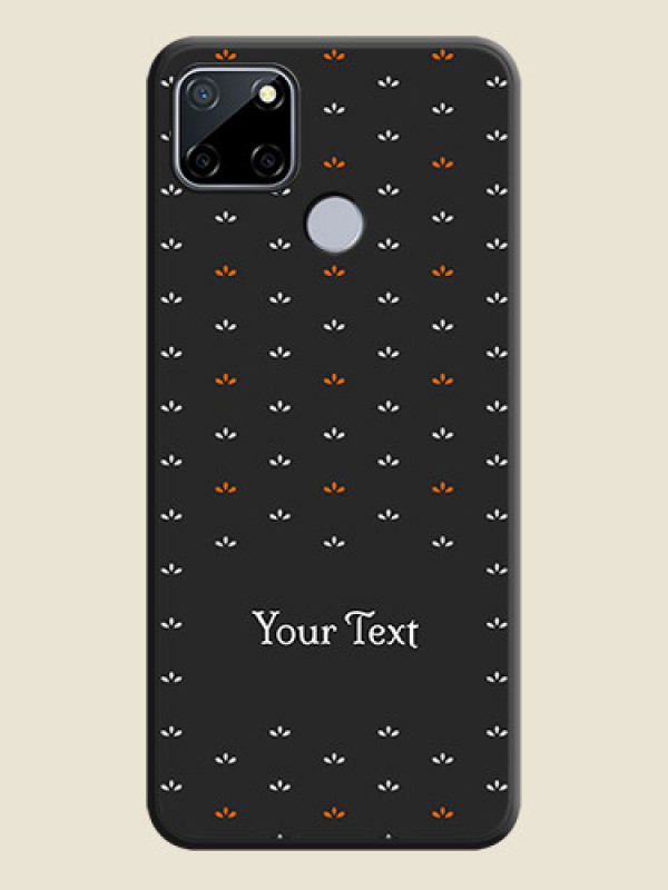 Custom Simple Pattern With Custom Text On Space Black Personalized Soft Matte Phone Covers -Realme Narzo 30A - alternate view