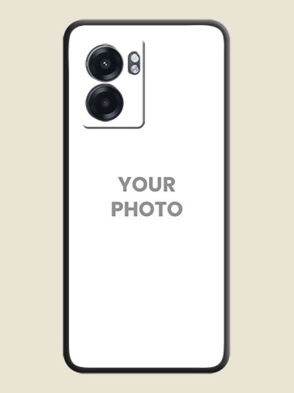 Custom Full Single Pic Upload On Space Black Personalized Soft Matte Phone Covers -Realme Narzo 50 5G - alternate view