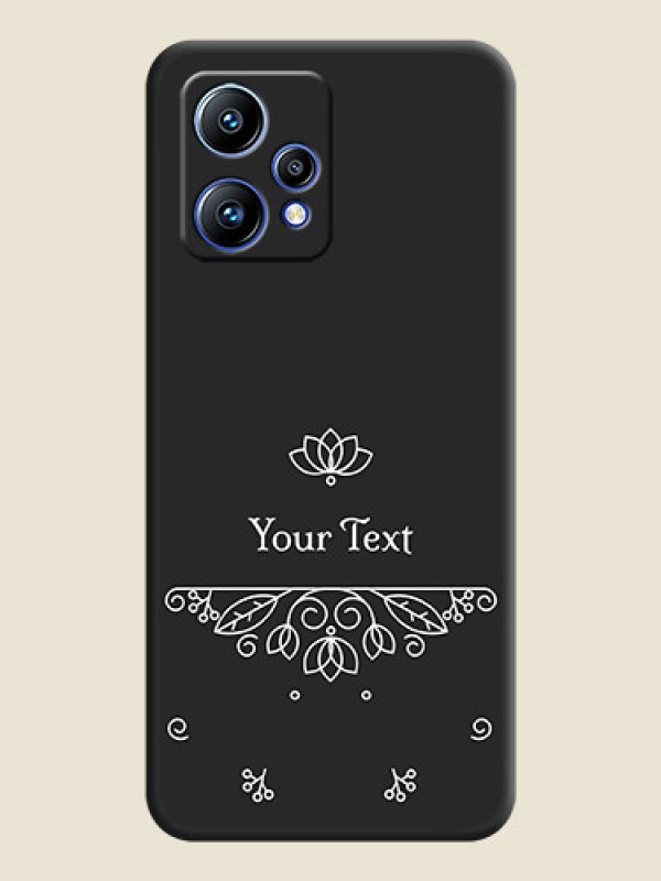 Custom Lotus Garden Custom Text On Space Black Personalized Soft Matte Phone Covers -Realme Narzo 50 Pro 5G - alternate view