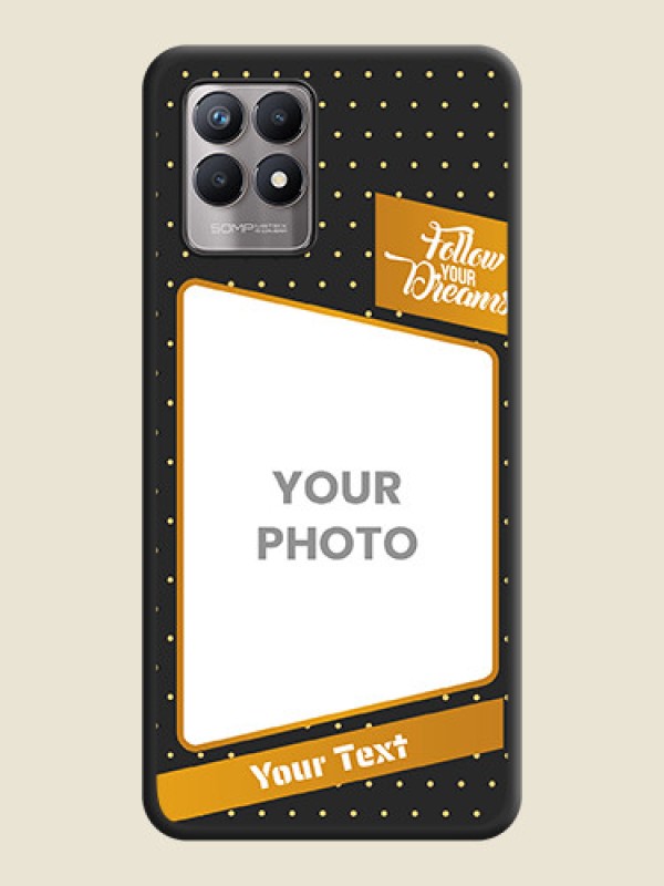 Custom Follow Your Dreams with White Dots on Space Black Custom Soft Matte Phone Cases - Realme Narzo 50 - alternate view
