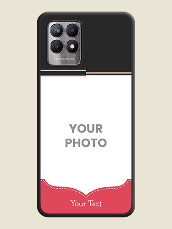 Custom Classic Plain Design with Name on Photo on Space Black Soft Matte Phone Cover - Realme Narzo 50 - alternate view