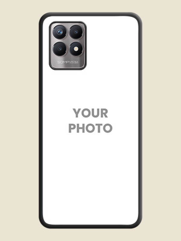 Custom Full Single Pic Upload On Space Black Personalized Soft Matte Phone Covers -Realme Narzo 50 - alternate view