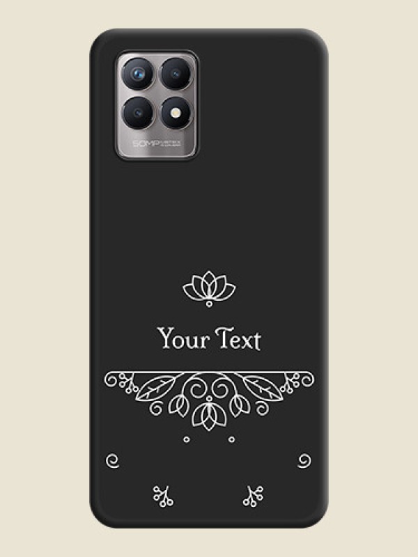 Custom Lotus Garden Custom Text On Space Black Personalized Soft Matte Phone Covers -Realme Narzo 50 - alternate view