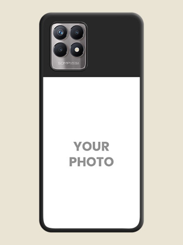 Custom Image Upload With Space Black Color On Custom Soft Matte Mobile Back Cover - Realme Narzo 50 - alternate view