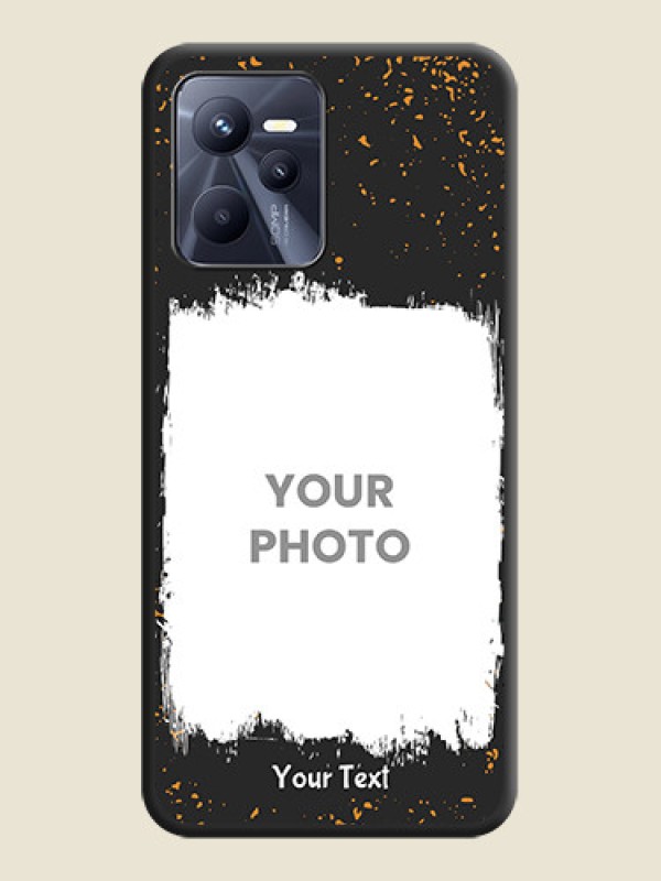 Custom Spray Free Design on Photo on Space Black Soft Matte Phone Cover - Realme Narzo 50A Prime - alternate view