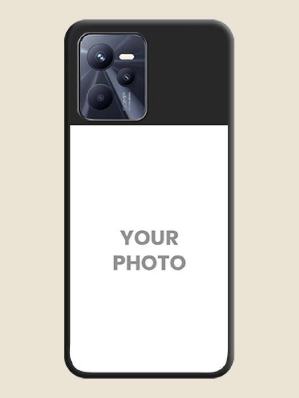 Custom Image Upload With Space Black Color On Custom Soft Matte Mobile Back Cover - Realme Narzo 50A Prime - alternate view