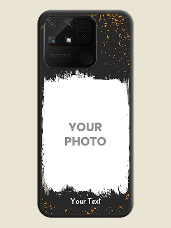 Custom Spray Free Design on Photo on Space Black Soft Matte Phone Cover - Realme Narzo 50A - alternate view
