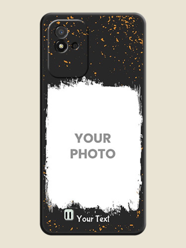 Custom Spray Free Design on Photo on Space Black Soft Matte Phone Cover - Realme Narzo 50i - alternate view
