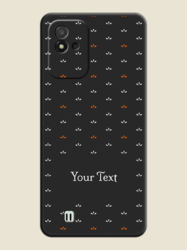 Custom Simple Pattern With Custom Text On Space Black Personalized Soft Matte Phone Covers -Realme Narzo 50I - alternate view