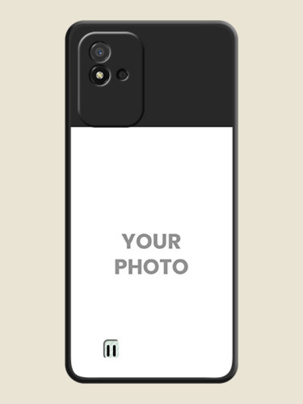 Custom Image Upload With Space Black Color On Custom Soft Matte Mobile Back Cover - Realme Narzo 50I - alternate view