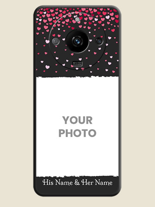 Custom Fall in Love with Your Partner - Photo on Space Black Soft Matte Phone Cover - Realme Narzo 60 5G - alternate view