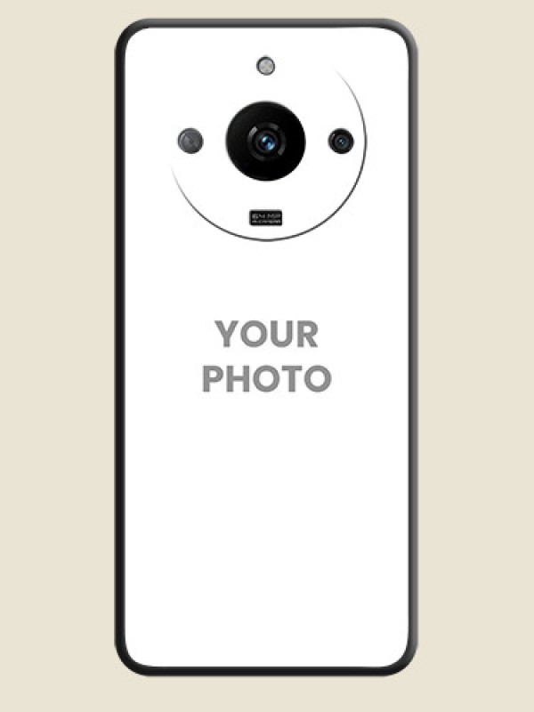 Custom Full Single Pic Upload On Space Black Personalized Soft Matte Phone Covers - Realme Narzo 60 5G - alternate view