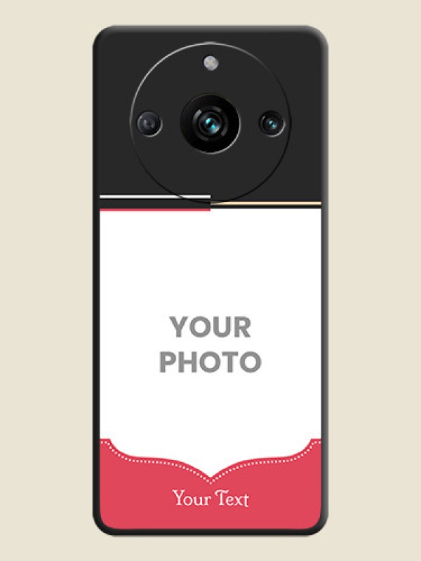 Custom Classic Plain Design with Name - Photo on Space Black Soft Matte Phone Cover - Narzo 60 Pro 5G - alternate view