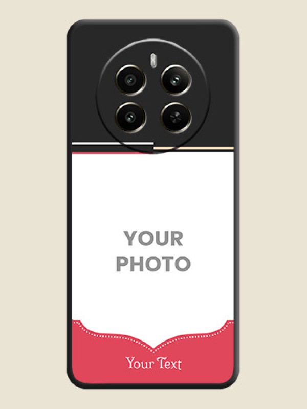 Custom Classic Plain Design with Name - Photo on Space Black Soft Matte Phone Cover - Realme Narzo 70 5G - alternate view