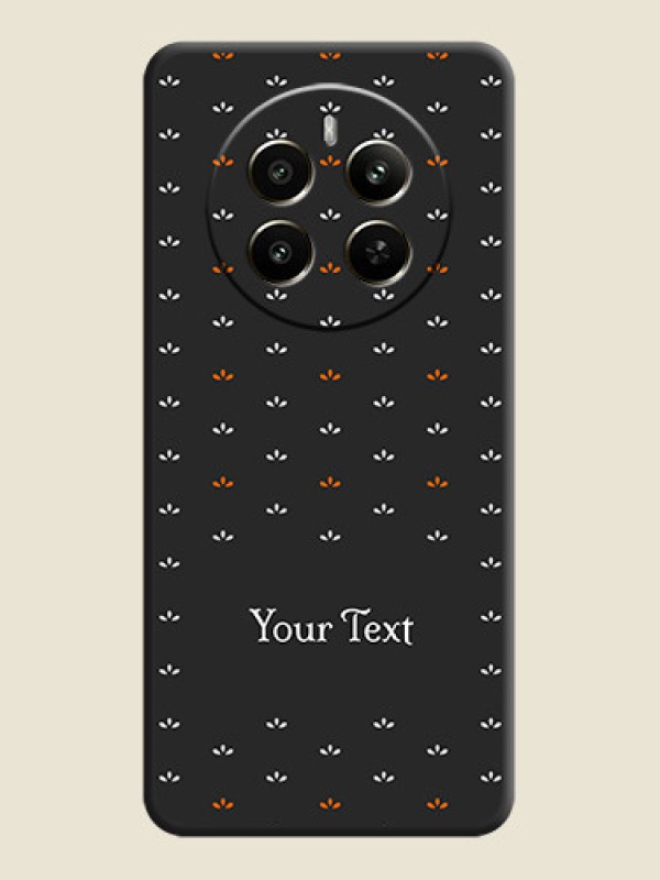 Custom Simple Pattern With Custom Text On Space Black Personalized Soft Matte Phone Covers - Realme Narzo 70 5G - alternate view