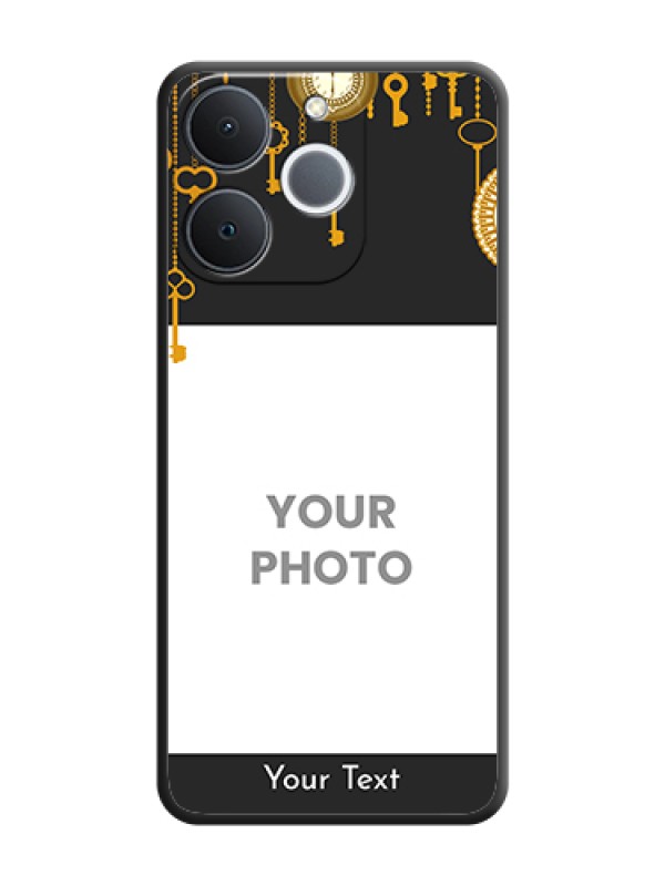 Custom Decorative Design with Text On Space Black Custom Soft Matte Mobile Back Cover - Realme Narzo 80 Lite 4G - alternate view