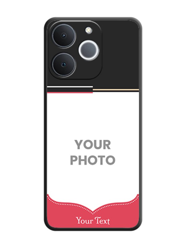 Custom Classic Plain Design with Name On Space Black Custom Soft Matte Mobile Back Cover - Realme Narzo 80 Lite 4G - alternate view