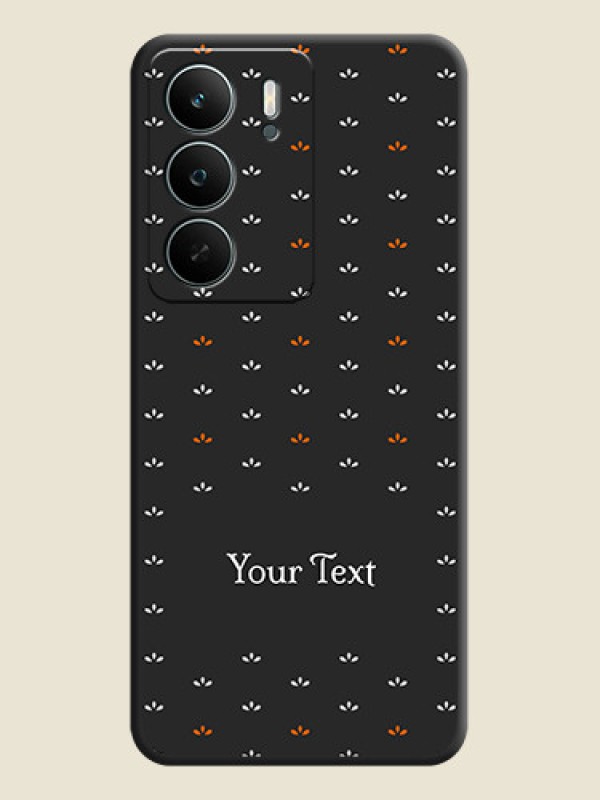 Custom Simple Pattern With Custom Text On Space Black Custom Soft Matte Mobile Back Cover - Narzo 80 Lite - alternate view