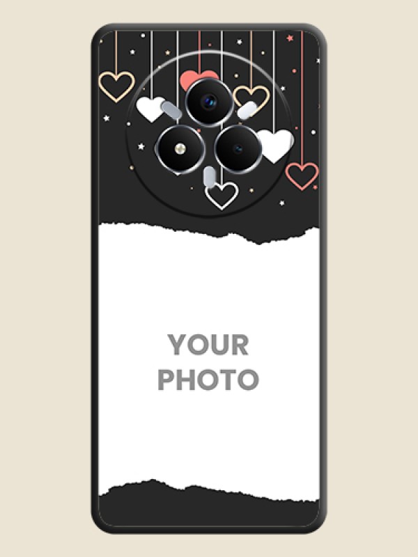 Custom Love Hangings with Splash Wave Picture On Space Black Custom Soft Matte Mobile Back Cover - Realme Narzo 80 Pro 5G - alternate view