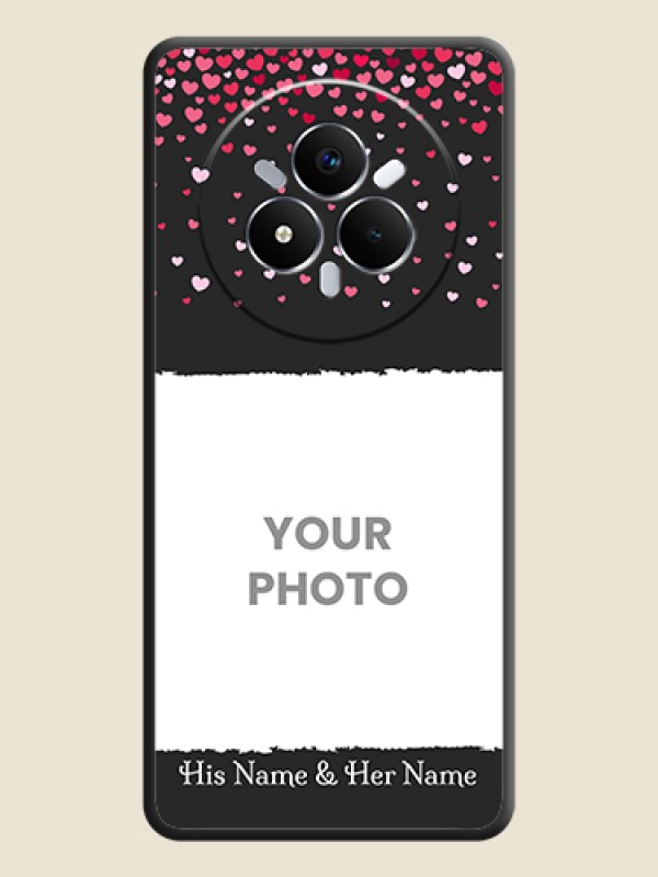 Custom Fall in Love with Your Partner on Photo On Space Black Custom Soft Matte Mobile Back Cover - Realme Narzo 80 Pro 5G - alternate view