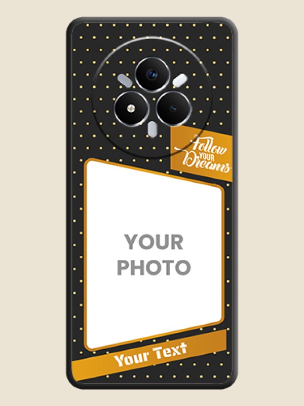 Custom Follow Your Dreams with White Dots On Space Black Custom Soft Matte Mobile Back Cover - Realme Narzo 80 Pro 5G - alternate view