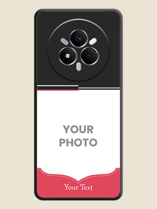 Custom Classic Plain Design with Name On Space Black Custom Soft Matte Mobile Back Cover - Realme Narzo 80 Pro 5G - alternate view