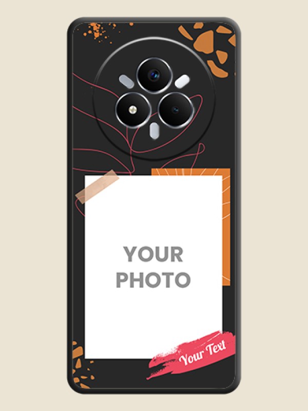Custom Orange Photo Frame On Space Black Custom Soft Matte Mobile Back Cover - Realme Narzo 80 Pro 5G - alternate view
