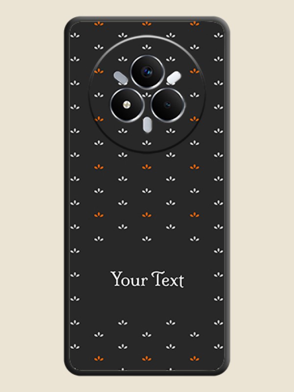 Custom Simple Pattern With Custom Text On Space Black Custom Soft Matte Mobile Back Cover - Realme Narzo 80 Pro 5G - alternate view
