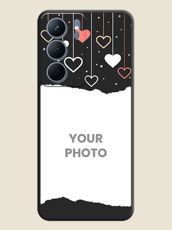 Custom Love Hangings with Splash Wave Picture On Space Black Custom Soft Matte Mobile Back Cover - Narzo 80x 5G - alternate view