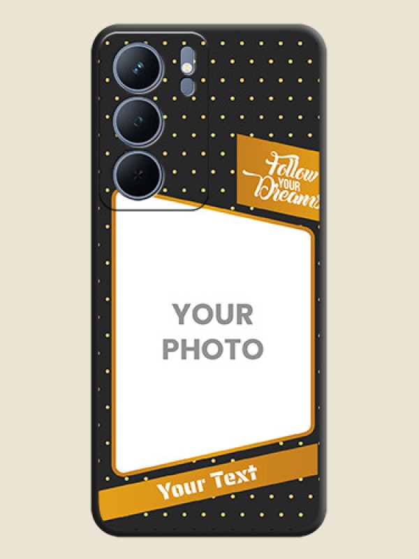 Custom Follow Your Dreams with White Dots On Space Black Custom Soft Matte Mobile Back Cover - Narzo 80x 5G - alternate view