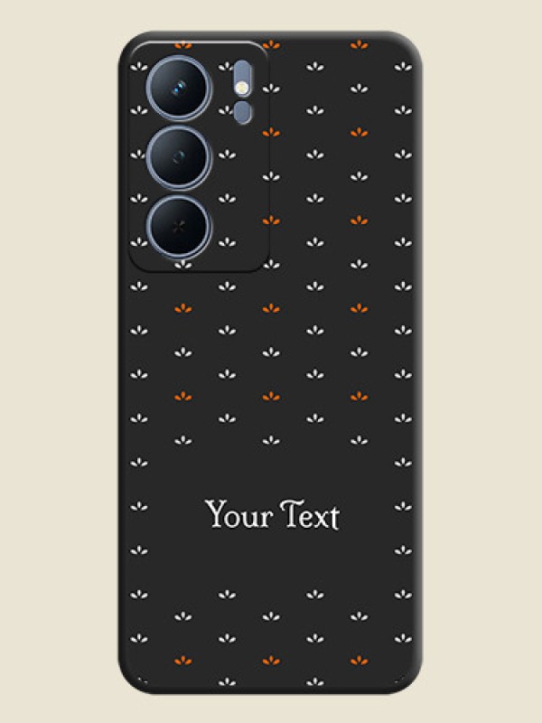 Custom Simple Pattern With Custom Text On Space Black Custom Soft Matte Mobile Back Cover - Narzo 80x 5G - alternate view