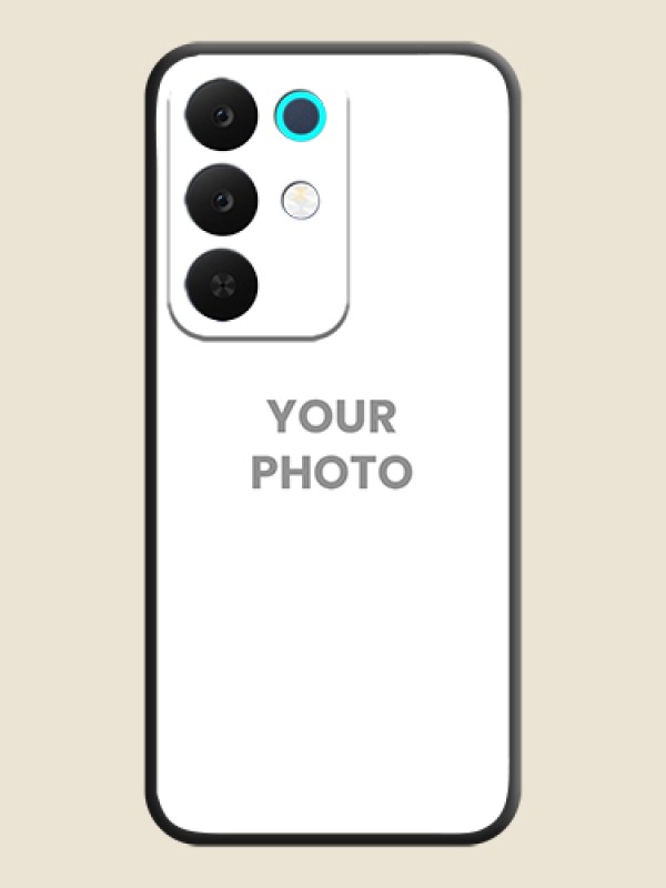 Custom Full Single Pic Upload On Space Black Custom Soft Matte Mobile Back Cover - Realme Narzo 90x 5G - alternate view