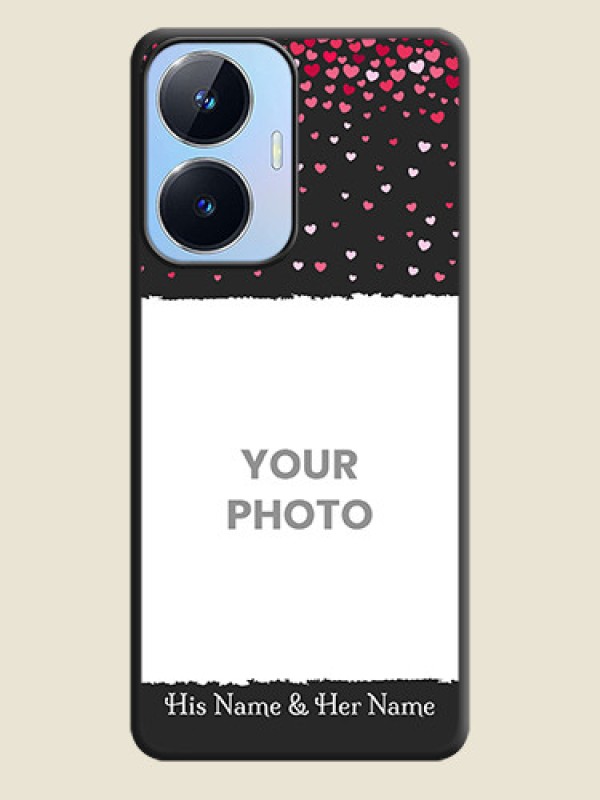 Custom Fall in Love with Your Partner  on Photo on Space Black Soft Matte Phone Cover - Realme Narzo N55 - alternate view