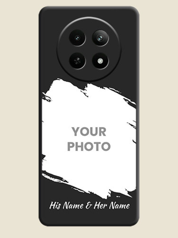 Custom Grunge Brush Strokes - Photo on Space Black Soft Matte Back Cover - Realme Narzo N65 5G - alternate view