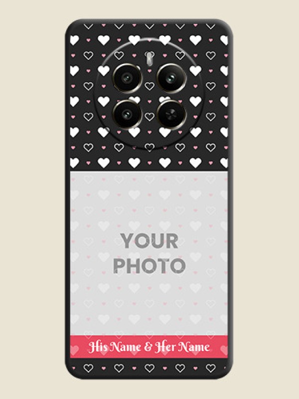 Custom White Color Love Symbols with Text Design - Photo on Space Black Soft Matte Phone Cover - Realme P1 5G - alternate view
