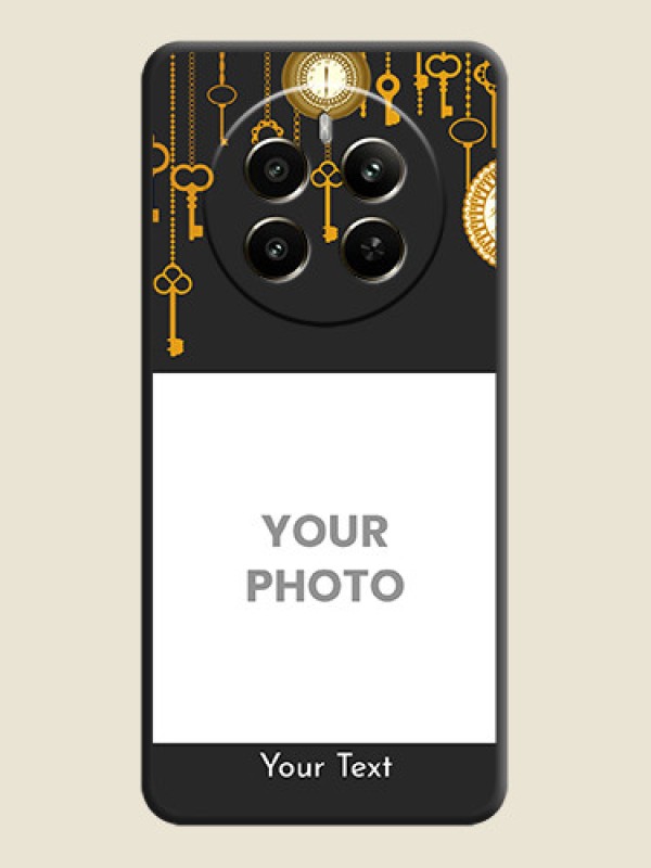 Custom Decorative Design with Text on Space Black Custom Soft Matte Back Cover - Realme P1 5G - alternate view