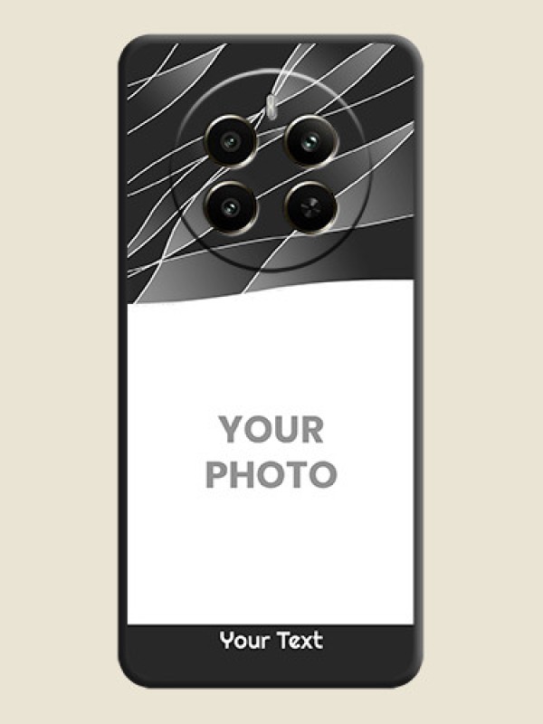 Custom Mixed Wave Lines - Photo on Space Black Soft Matte Mobile Cover - Realme P1 5G - alternate view