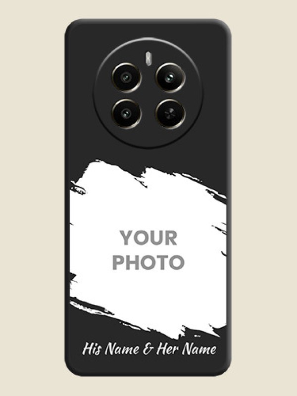 Custom Grunge Brush Strokes - Photo on Space Black Soft Matte Back Cover - Realme P1 5G - alternate view