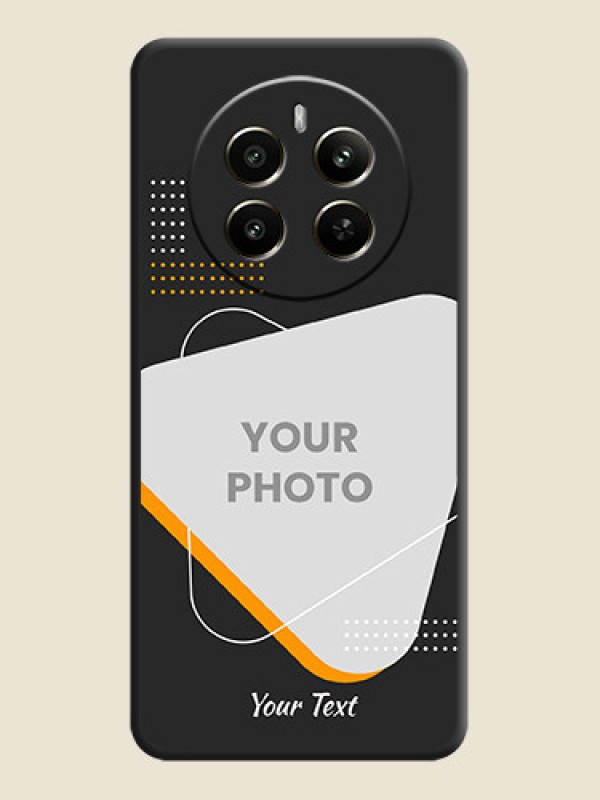 Custom Yellow Triangle - Photo on Space Black Soft Matte Phone Cover - Realme P1 5G - alternate view