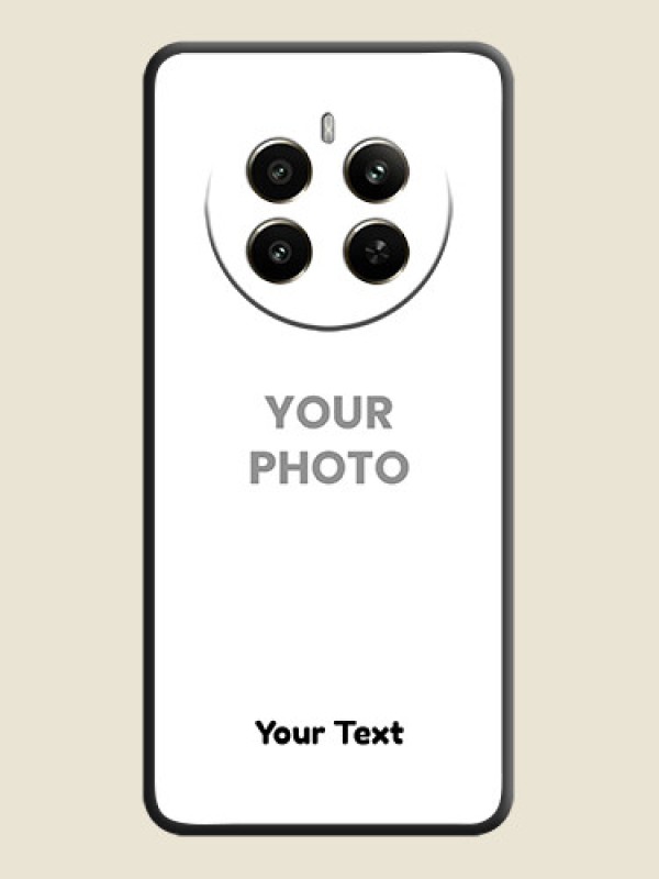 Custom Full Single Pic Upload With Text On Space Black Personalized Soft Matte Phone Covers - Realme P1 5G - alternate view