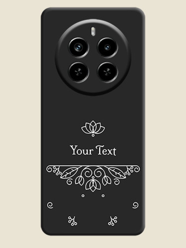 Custom Lotus Garden Custom Text On Space Black Custom Soft Matte Mobile Back Cover - Realme P1 Pro 5G - alternate view