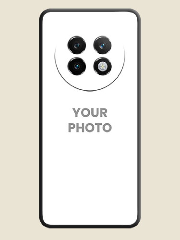 Custom Full Single Pic Upload On Space Black Custom Soft Matte Mobile Back Cover - Realme P1 Speed 5G - alternate view