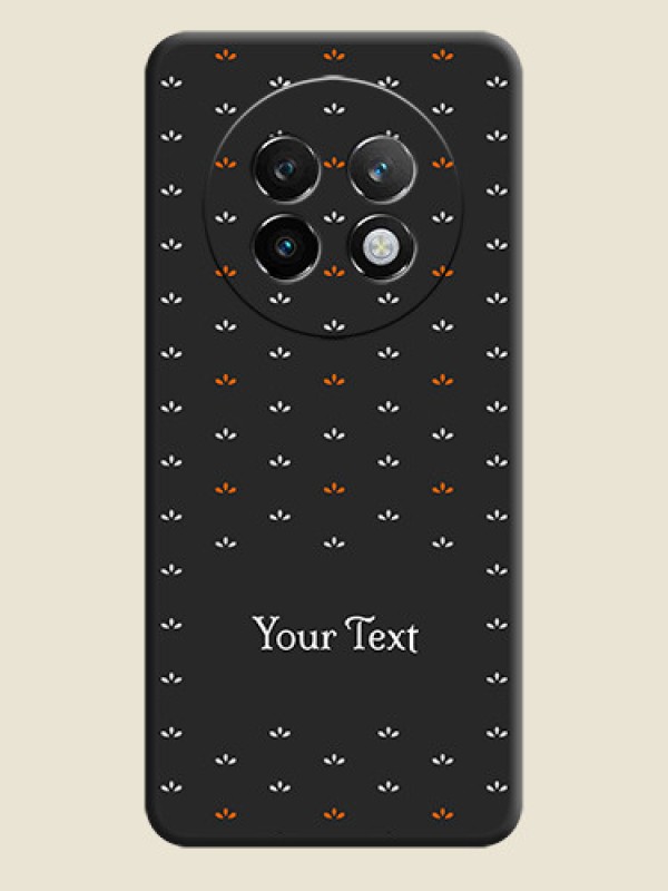 Custom Simple Pattern With Custom Text On Space Black Custom Soft Matte Mobile Back Cover - Realme P1 Speed 5G - alternate view